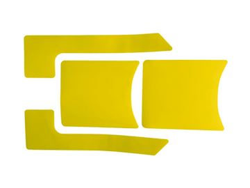 Rear Wheel Protection Sticker Kit Yellow set 2-st Blackbird