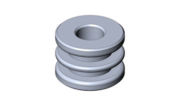 Fuel tank alum. spacer M8