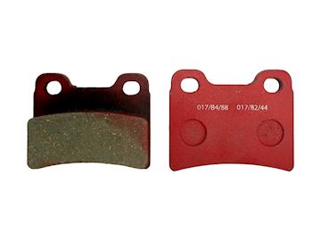 Rear brake pad red soft set 2-pc