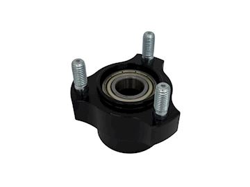 Front wheel hub 17mm short aluminium