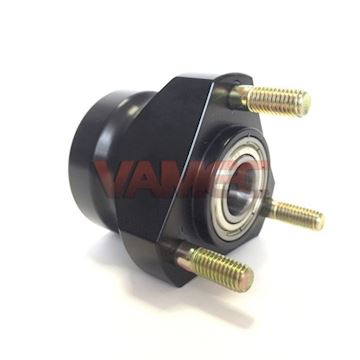 Front wheel hub aluminium 17x50mm black