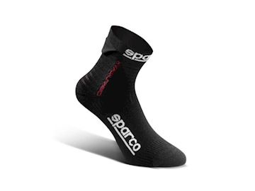 Sparco sokken hyperspeed zwart/rood