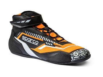 Sparco kartschoenen K-Rock zwart/fluo oranje