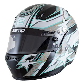 Helm ZR-72 mat zwart/grijs/blauw Zamp