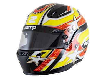 Helm ZR-72 zwart/rood/oranje Zamp